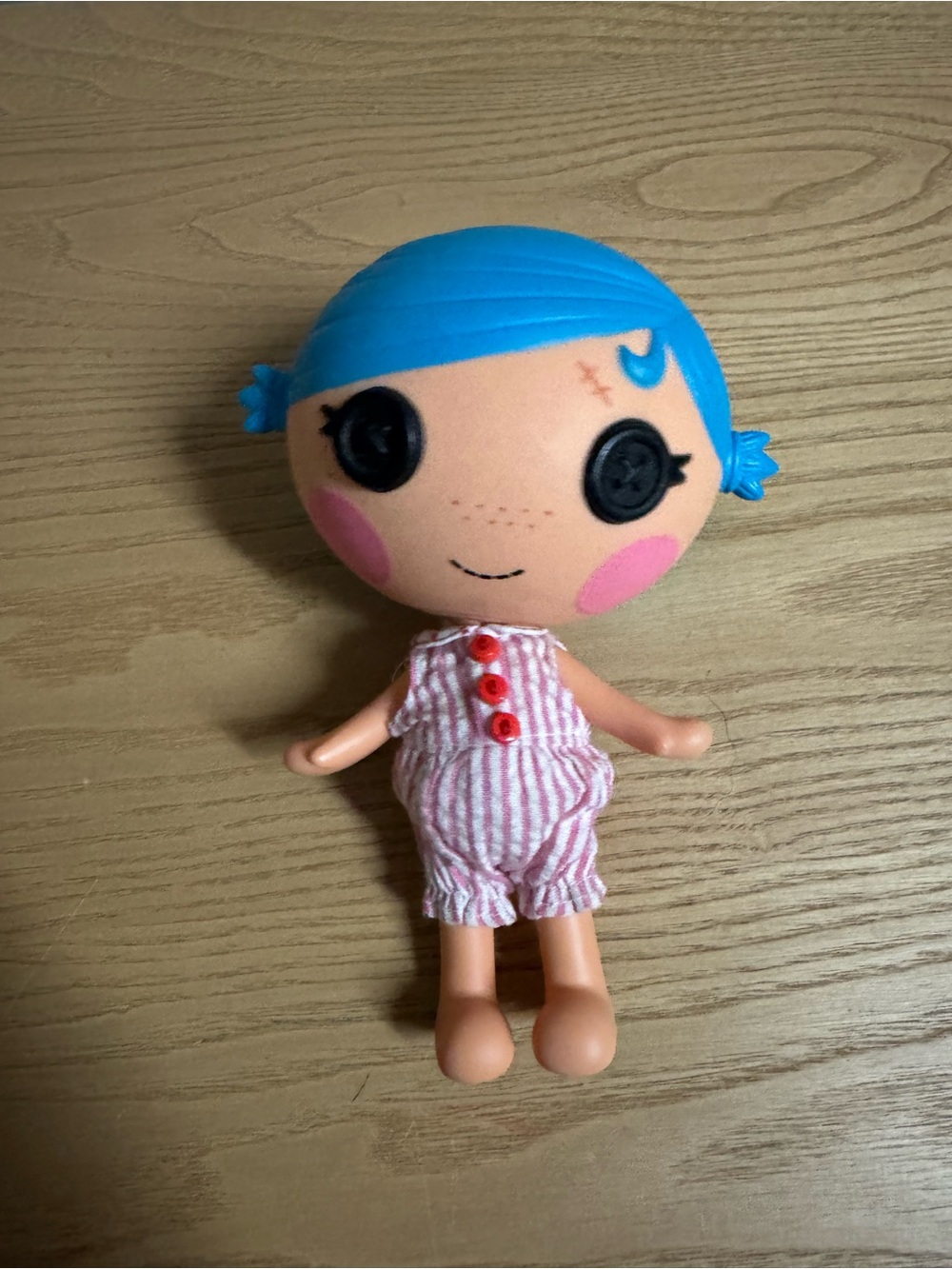 Lalaloopsy Littles Stumbles Bumps 'N' Bruises Doll 7" - Pink Striped Romper